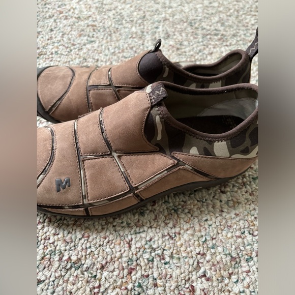 Merrell Size 8 US Women Mosaic Chocolate / Camo Brown Slip on Shoes - Picture 4 of 9